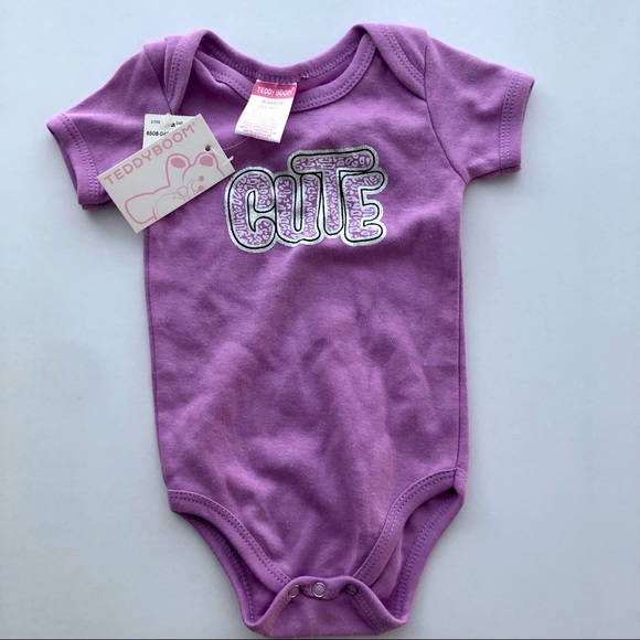 Onsie bundle 3-6 month My first Easter and NWT purple onesie - Picture 2 of 3